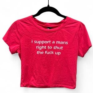 Support Pink Crop Top